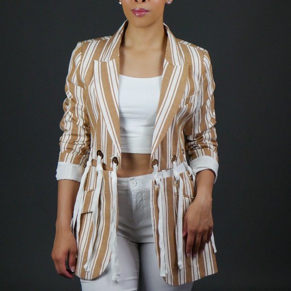 Striped Blazer - Picture 1 of 3